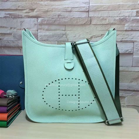 replica hermes evelyne iii gm bag in green color|faux hermes evelyne bag.